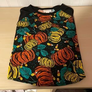 LuLaRoe Pumpkin Raglan Tee